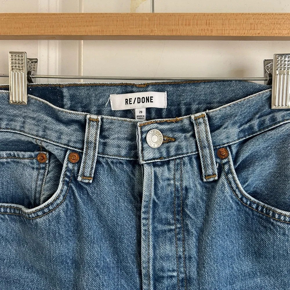 Re/Done 70’s Stove Pipe Ankle Jeans - Picture 2 of 7